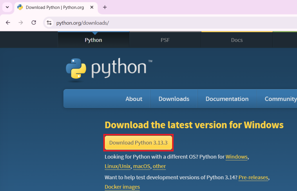 Download Python