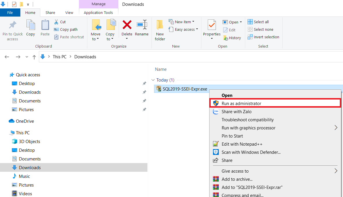 Cài đặt Microsoft SQL Server và SSMS