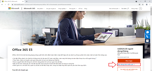 Đăng ký Microsoft 365 E5